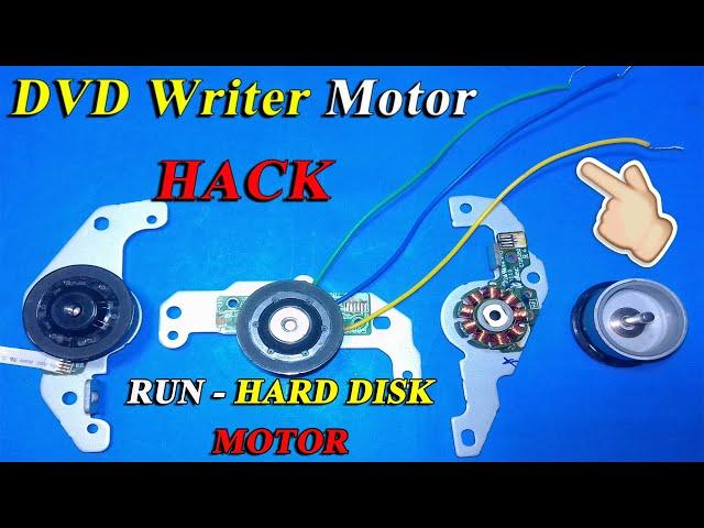 DVD Writer Brush less Motor Hack | How to Run Cd/DVD Writer Brush less Motor | How To RUN BLDC Motor