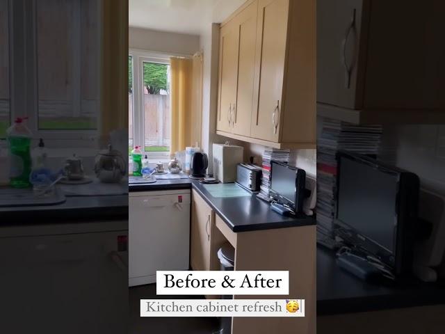 Kitchen cabinet refresh  #paintingideas #decoratingideas #v33 #kitchendecor #kitchen #v33paint