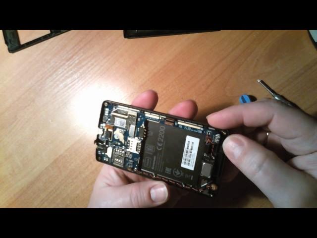 Леново А2010 замена ЖК экрана / Lenovo A2010 repair LCD