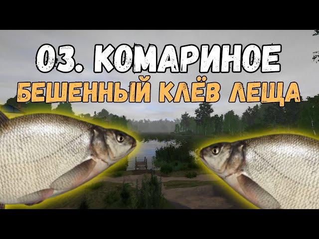 ЛЕЩ СОШЁЛ С УМА/ОЗ. КОМАРИНОЕ ● Русская Рыбалка 4 | РР4