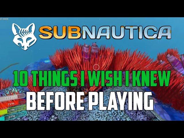 10 Things I Wish I Knew Before Playing Subnautica | Subnautica Quick Start Guide | Subnautica Tips