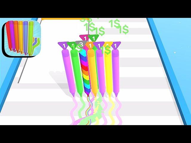 Rainbow Pencils ​- All Levels Gameplay Android,ios (Part 26)