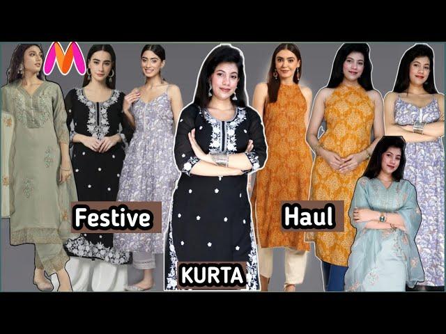 MYNTRA FESTIVE WEAR KURTI HAUL. Myntra Kurti Haul.Sale Upto 50-80%Off. MYNTRA HAUL