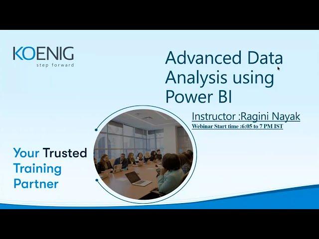 Learn Advanced Data analysis using Power BI online | Koenig Solutions