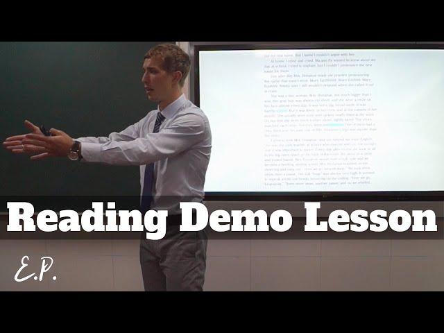 How to Teach Reading and Speaking (Mock lesson)