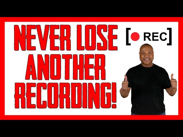 Never Lose Another Podcast Recording Again! - Backup Recordings