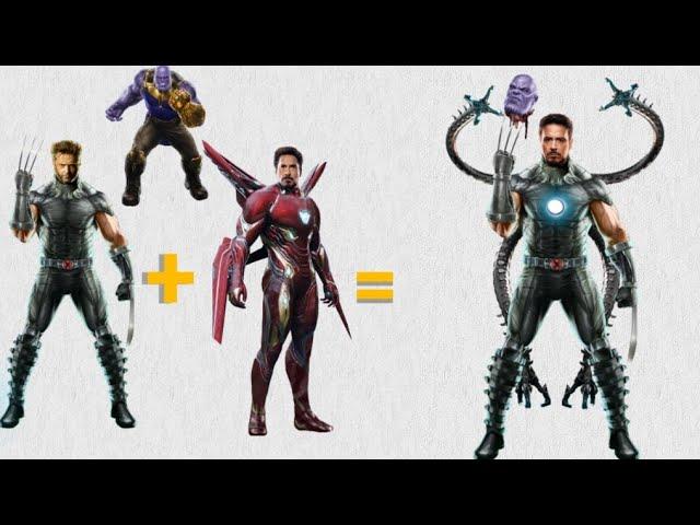 Wolverine + Iron man + other characters || fusion art || @techeditor2.063