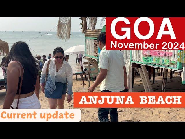 Goa | Anjuna Beach-November 2024 | Beautiful Beach | Goa Vlog | Flea Market #goa #travel