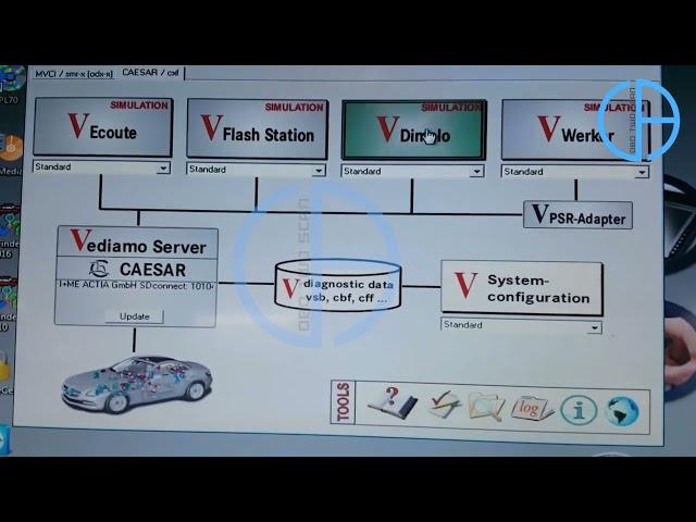 How to code vediamo offline programming Mercedes-Benz - obd2professional