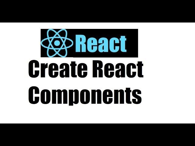 React js 3; Create components in react project