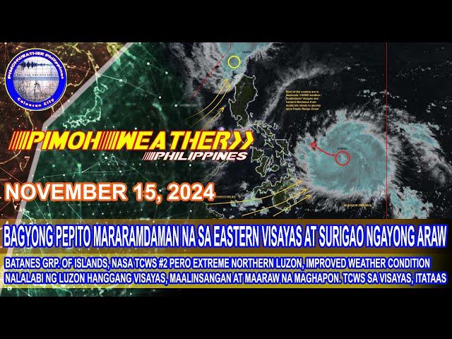 EASTERN VISAYAS, MAGTATAAS NA NG TCWS SIMULA NGAYONG HAPON. PEPITO, AABOT SA STY CATEGORY? ALAMIN