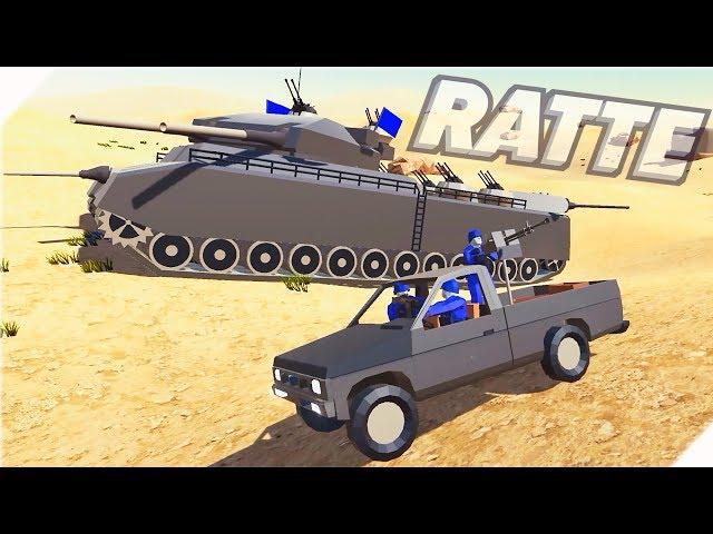 Супер ТАНК МОНСТР - RATTE - Игра Ravenfield