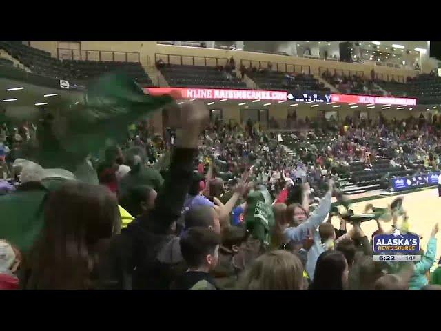 Thousands of elementary students take field trip to cheer on UAA volleyball as Seawolves sweep We...