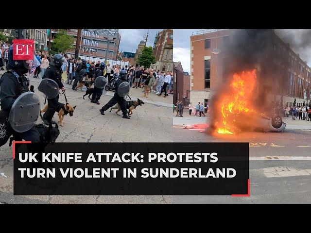 UK knife attack: Unrest spreads as protests turn violent in Sunderland; eight arrested