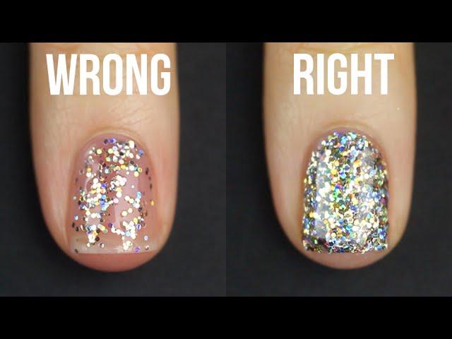 HOW TO APPLY GLITTER NAIL POLISH || KELLI MARISSA