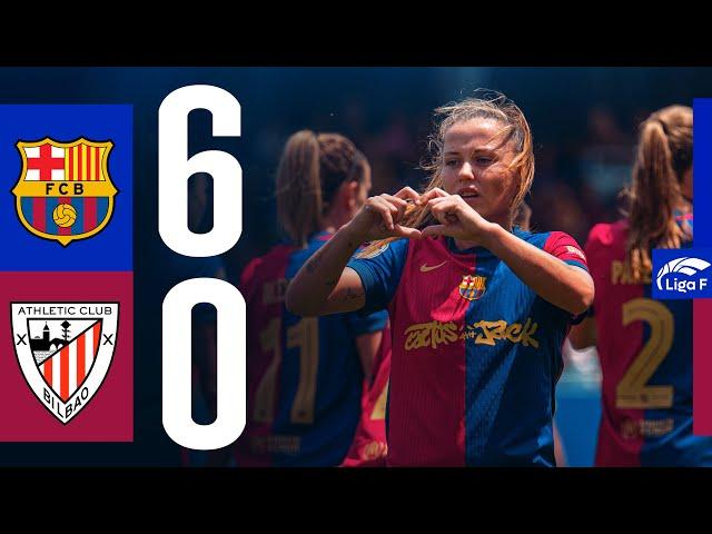 LIGA F |  FC BARCELONA 6 vs 0 ATHLETIC CLUB  