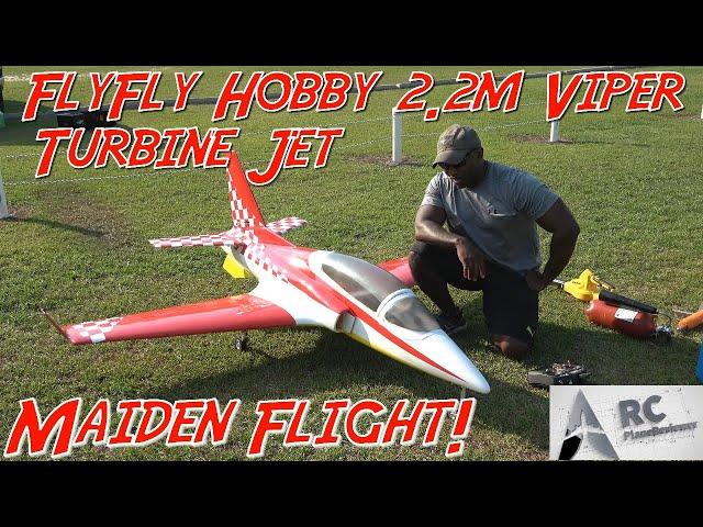 Exciting First Flight Of Flyfly Hobbies Viper 2.2 Turbine Jet!