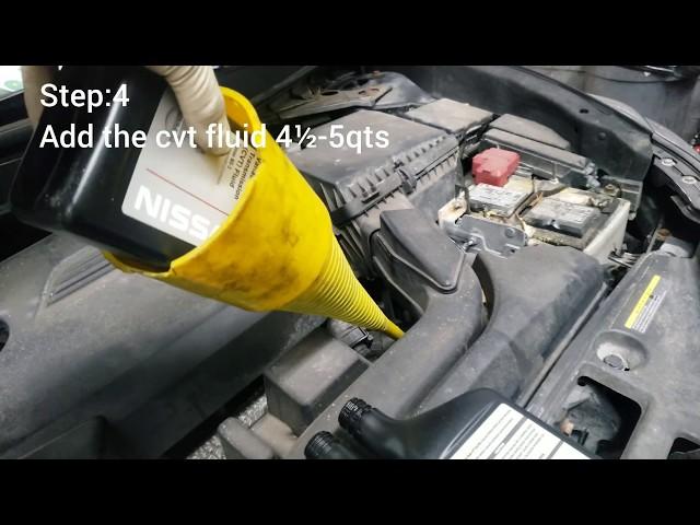 HOW TO PERFORM NISSAN CVT FLUID SERVICE ON ALTIMA / PATHFINDER / ROGUE /MURANO