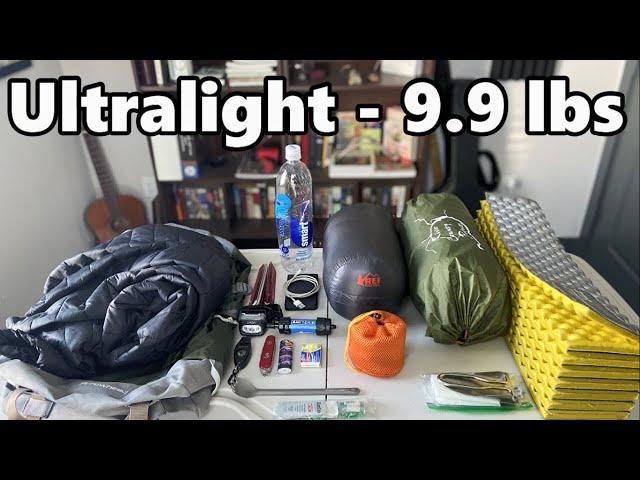 Ultralight Backpacking Gear Loadout - 9.9 lbs