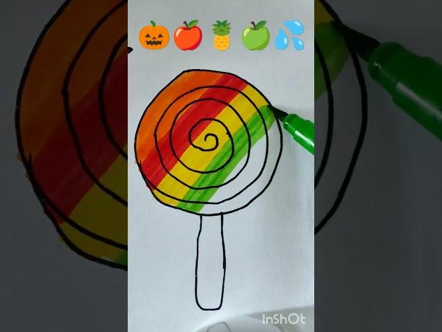 colourful Candy drawing#art #satisfyling #vira #