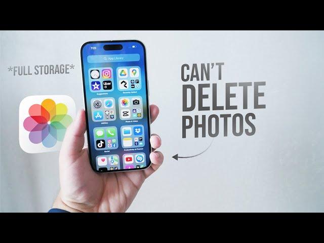 What to Do When iPhone Storage Is Full and Can’t Delete Photos (tutorial)