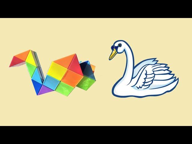 Swan from 48-piece Rubik's Snake