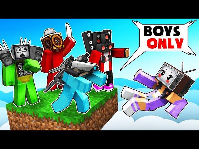 Aphmau LOCKED on ONE CHUNK With JJ and MIKEY and NICO CAMERAMAN in Minecraft! - Maizen