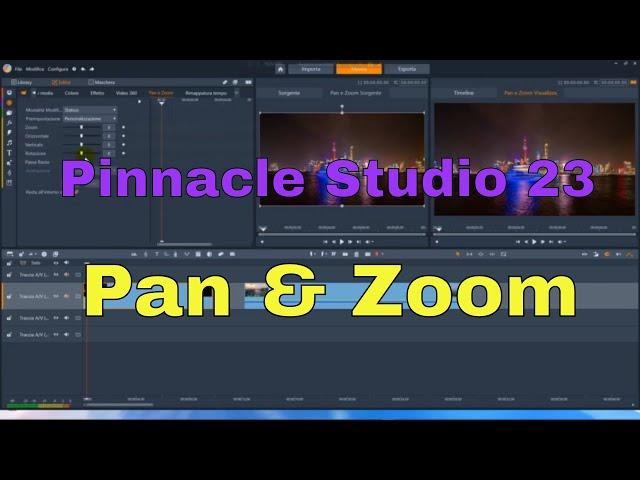 Pinnacle Studio 23 Ultimate - PAN & ZOOM