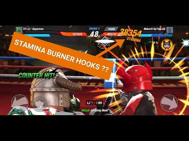 BOXING STAR | IS STAMINA BURNER HOOKS IS A TOP CHOICE BY HOOK PLAYERS ?? | NO SKIP FIGHTS | PART-97