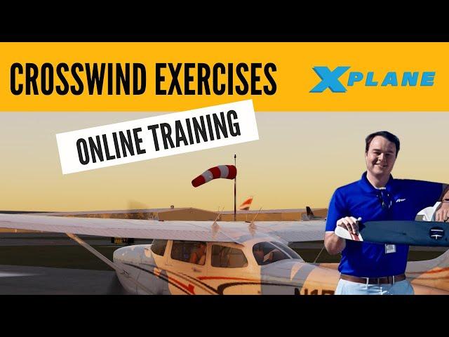 Crosswind Landing Practice in X-Plane