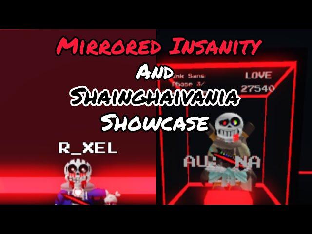 Mirrored Insanity Sans And ink Sans Phase 3 Shanghaivania Showcase || Undertale Multiverse Destroyer