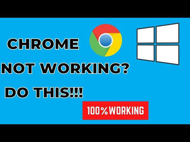 Fix CHROME NOT OPENING on Windows 10/8/7 |FIX google chrome won't open windows 10[2021]