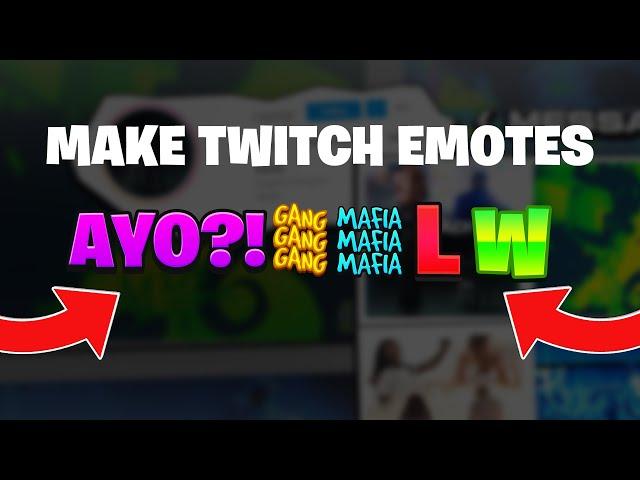 How To Make Simple Twitch Emotes In 5 MINUTES! W/ PSD! (Photoshop)