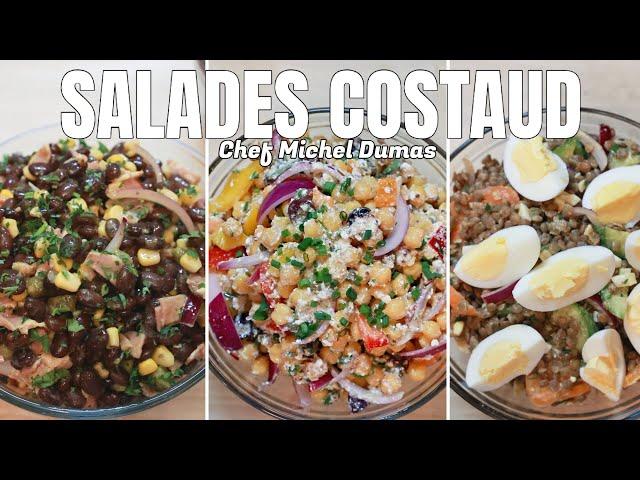 SALADES REPAS EXPRESS PLEINES DE SAVEURS ET DE COULEURS | Des repas prêts en moins de 10 minutes!