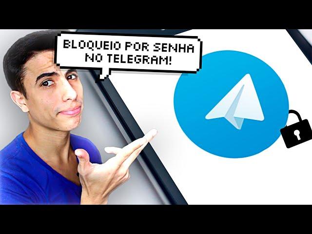 Como COLOCAR SENHA DE BLOQUEIO no TELEGRAM!