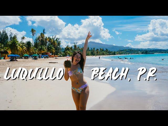 LUQUILLO BEACH & KIOSKS | Beach Day + trying Puerto Rican STREET FOOD!