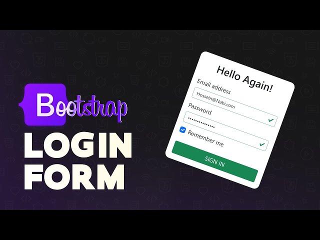 Responsive Login Form using Bootstrap 5