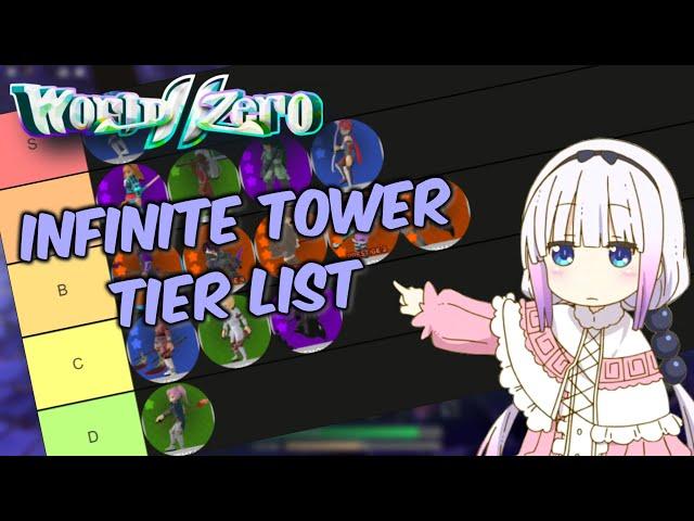 Infinite Tower Tier List! | World // Zero