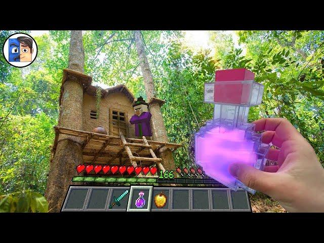 Minecraft in Real Life MOVIE REALISTIC WITCH HOUSE in Minecraft Real Life POV 創世神第一人稱真人版