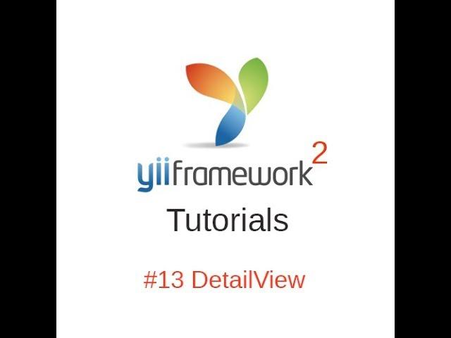 Yii2 Tutorials #13 - DetailView