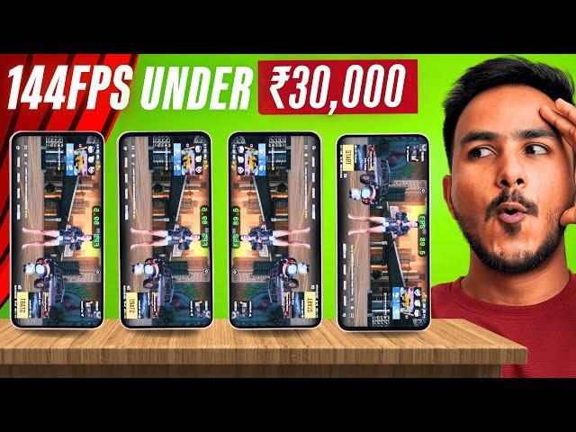 Unbeatable TOP Gaming Phones Under ₹30,000 - 144 FPS Tested !