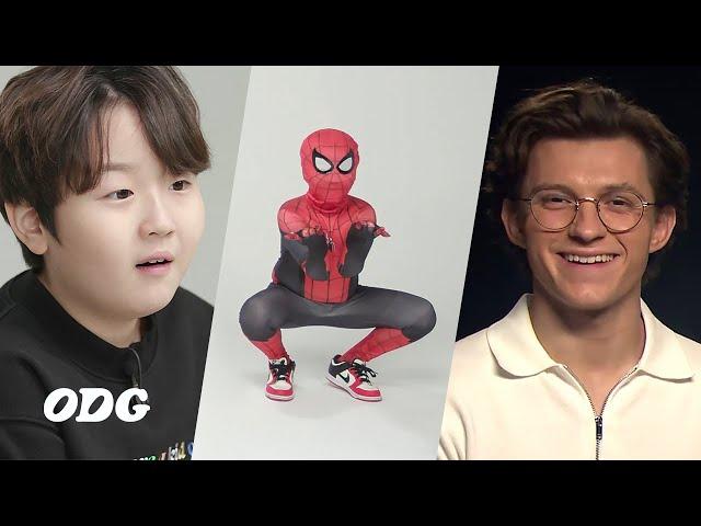 Tom Holland and Zendaya's facetime with Korean kid (eng cc)