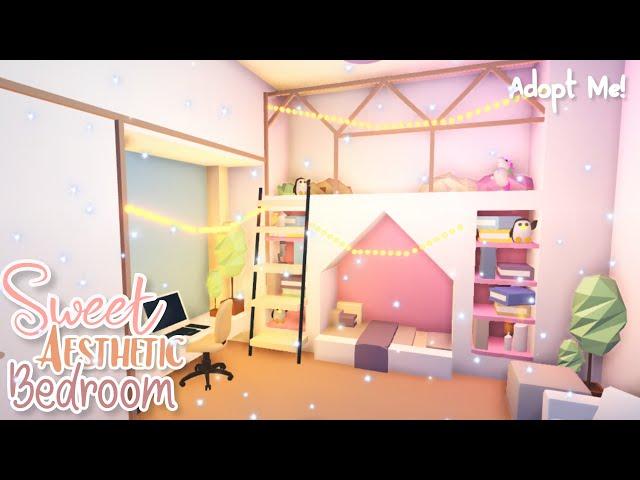 Sweet Aesthetic Bedroom 🩰 | Adopt Me Speed Build! Roblox