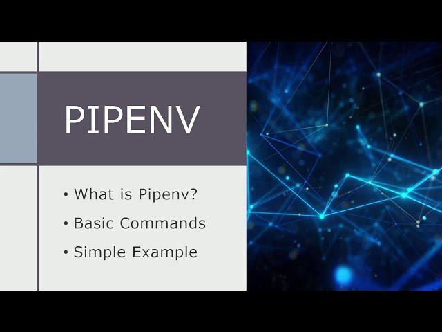 Pipenv Basics & VS Code Configuration