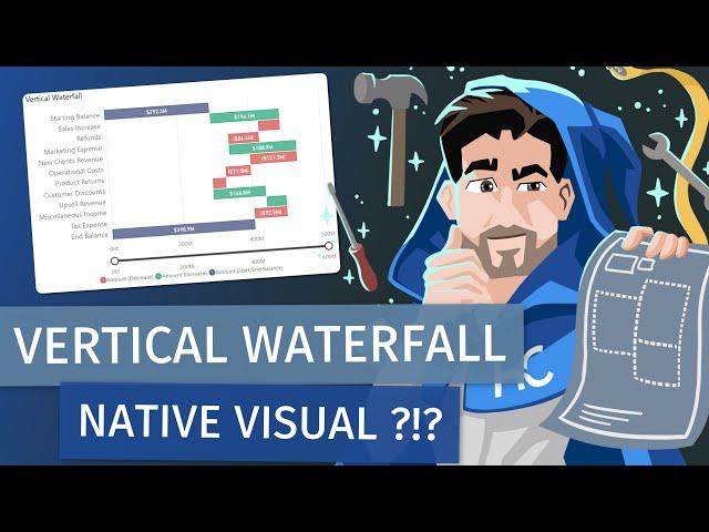 Power BI Upgrade: Easy Vertical Waterfall Charts with Visual Calcs