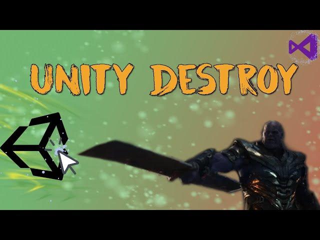 Как уничтожить объект кликом в Unity / How to destroy object with click in Unity