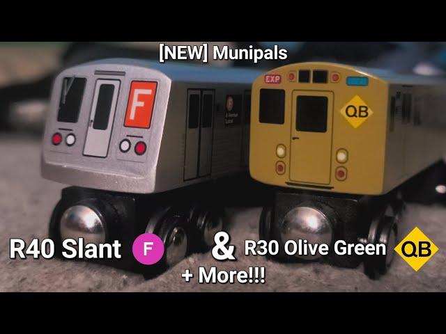 [NEW] Munipals R40 Slant F train & R30 QB Train Unboxing + action & more!!!