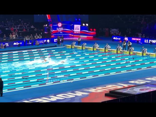 Adam Chaney takes double swim off at 2024 US Olympic Swim Trials