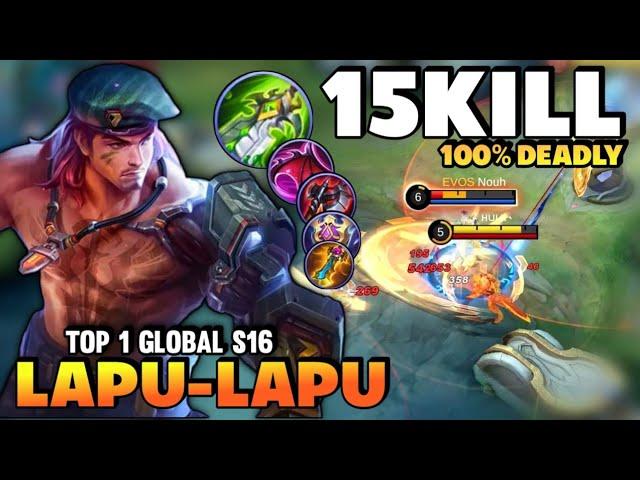 INSANE DAMAGE! Lapu-Lapu Best Build 2021 | Top 1 Global Lapu-Lapu Gameplay | Mobile Legends