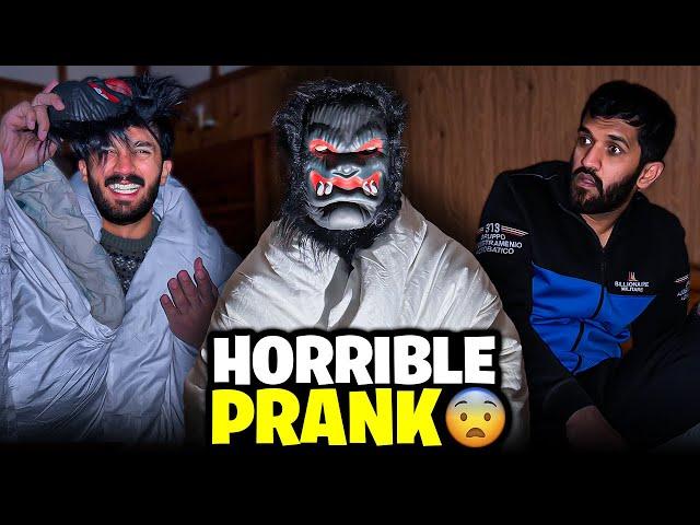 Horror Prank on Man DogarNaraz ho k chala gya..